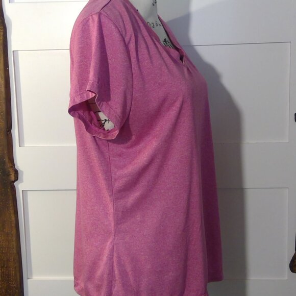 Cascade Sport Performance Women's Pink Short Sleeve Active Wear Shirt (Size XL) - Picture 2 of 6